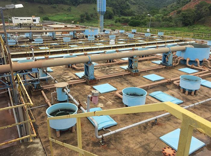 Conjunto de reatores UASB da ETE Itabira