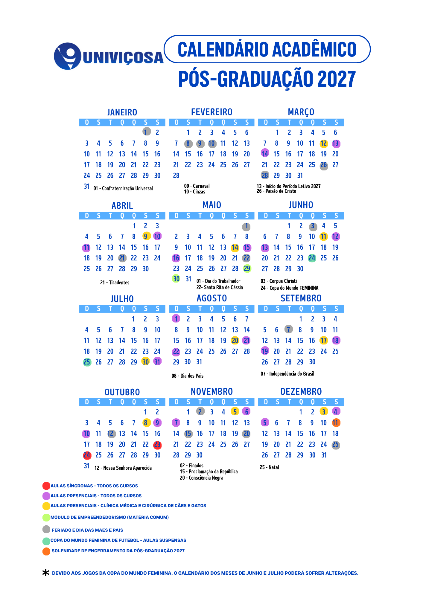Calendário novo B